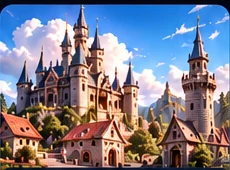 Fantasy architecture and printable model resources